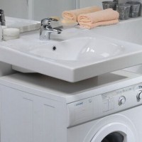 Sink above the washing machine: design features + installation nuances