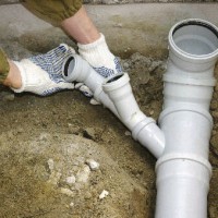 How to lay sewer pipes in a private house: laying diagrams and rules + installation stages