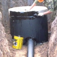 Waterproofing a septic tank made of concrete rings: review of materials + implementation rules