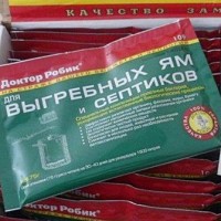 Бактерије за септичке јаме Доктор Робик: савети за куповину и упутства за употребу