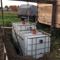 How to make a septic tank from Eurocubes with your own hands: step-by-step assembly instructions