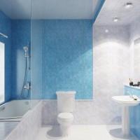 Bathroom made of plastic panels: types of panels + brief guide to finishing