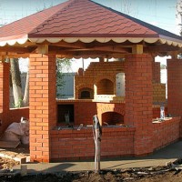 Do-it-yourself brick gazebo: drawings, diagrams, step-by-step instructions