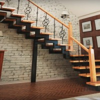 Metal staircase to the second floor: types, manufacturing, assembly and installation