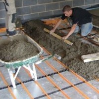 Screed on a warm water floor: choice of thickness and popular installation methods