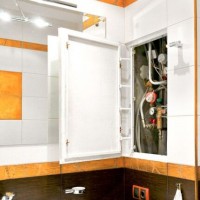 Inspection plumbing hatches for bathrooms and toilets: types, placement rules, installation features