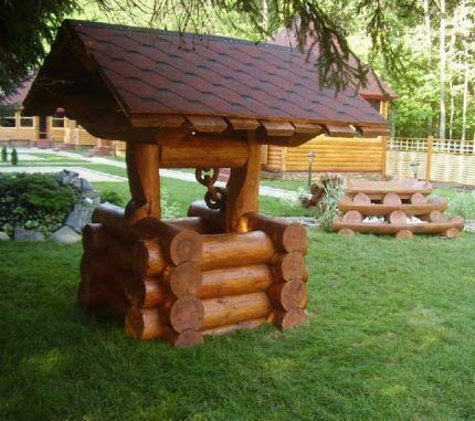 Well made of logs