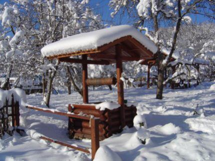 Winterwasserversorgung aus einem Brunnen