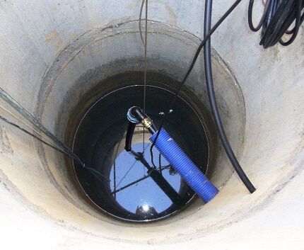 Installation of water supply from a well