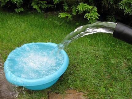 Purified water from a washed well