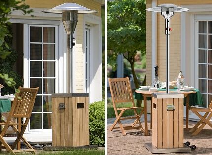 Stylishly designed gas outdoor heaters