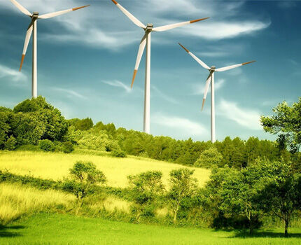 Wind turbines for alternative heating systems
