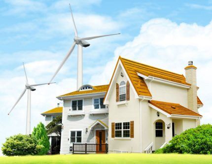 Alternative energy for home from wind generators