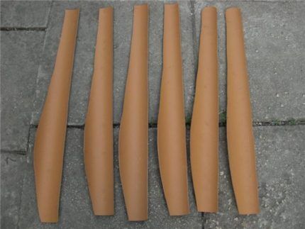Wind turbine blades made of PVC pipe
