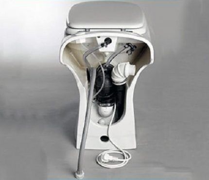 Toilet with built-in pump
