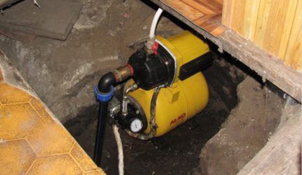 Surface pump in the basement