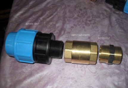 Check Valve Fittings