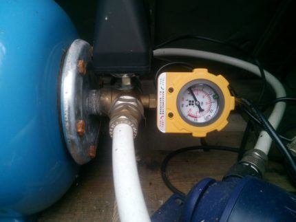 Pressure gauge for pressure switch