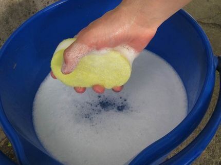 Using foaming detergents