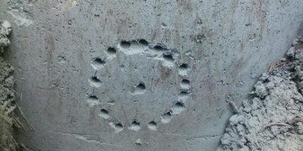 Making holes in concrete