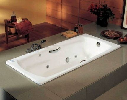 Steel bath