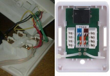 Differences between RJ11 and RJ45