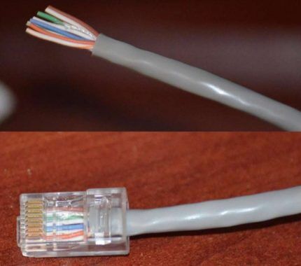 RJ-45 connector configuration 