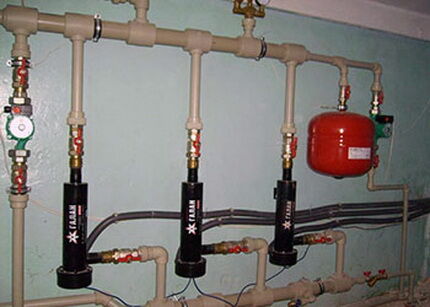 Electric heating systems for a private house