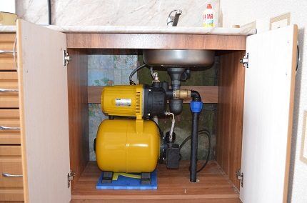 Pumping station in a private house