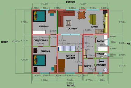 plan de la maison