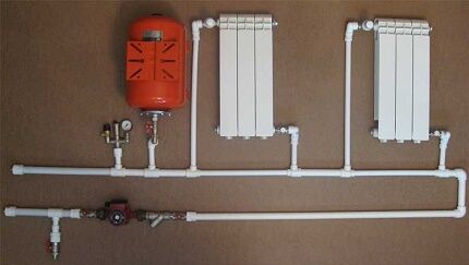 Connecting devices in the heating system Leningradka