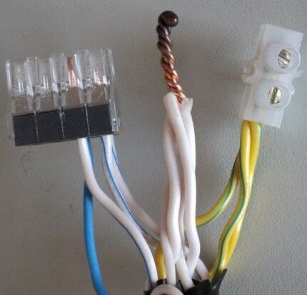 Options de connexion dans la boîte de jonction