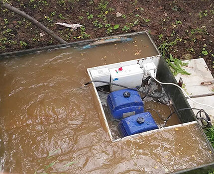 Inundación de la estación TOPAS