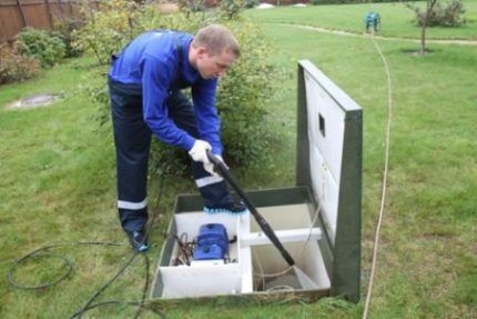 Septic tank flushing topas