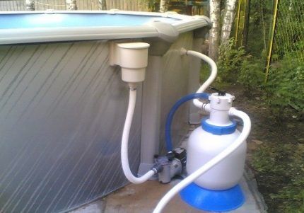 Why is pool water purified using a filter?