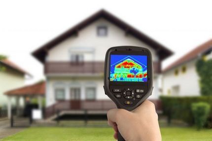 Accounting for heat loss using a thermal imager