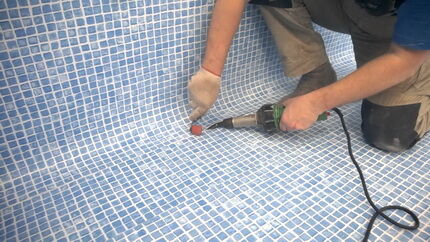 Materials for waterproofing swimming pools
