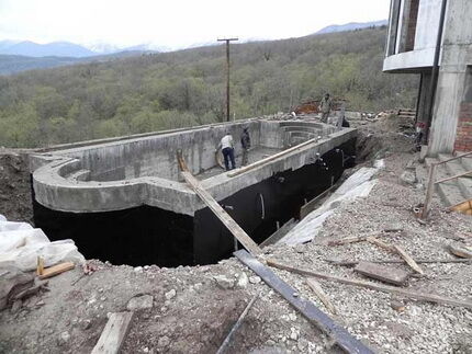 Materiály na hydroizoláciu bazénov