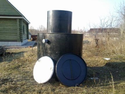 Vertical septic tank mole