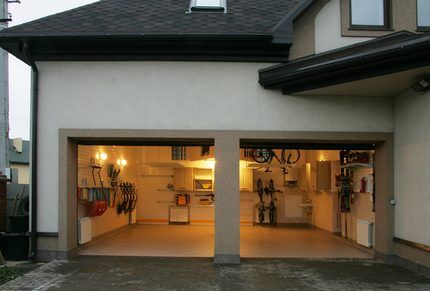 Warm heated garage