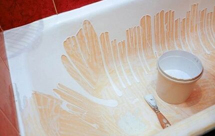 What is the easiest way to paint a cast iron bathtub? 