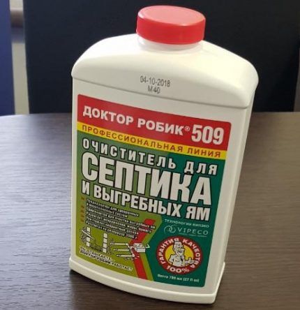 Bactérias para tratamento de águas residuais em fossas sépticas roebic 509