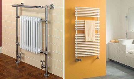 Methods for replacing and connecting a heated towel rail in the bathroom