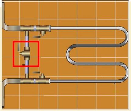 Jak připojit vyhřívaný věšák na ručníky ke stoupačce přes bypass