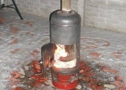 Option for making a potbelly stove