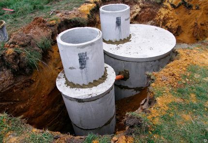 Option d'un purificateur à deux chambres avec un compartiment de drainage