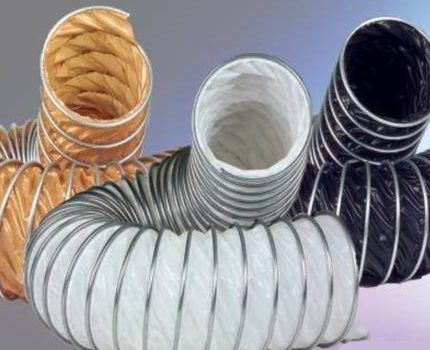 Fabric ventilation ducts