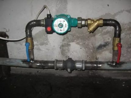 Bypass pump connection