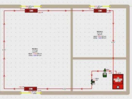 Single-pipe scheme