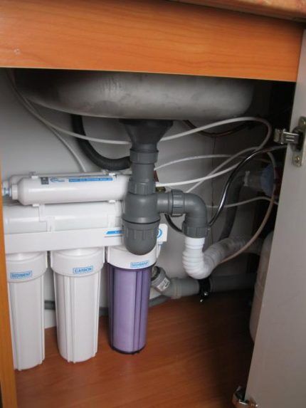 Filter under the sink